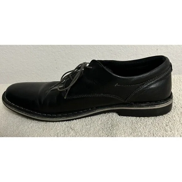 Steve Madden Men's Size 11 Harpoon Derby Oxford Black Shoes Lace-up - Picture 6 of 16